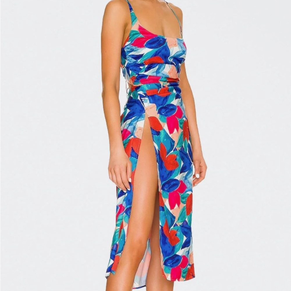 For Love and Lemons Lorenza Midi Dress sz M - Picture 2 of 5